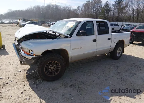 2001 Dodge Dakota Slt/Sport из США, поврежденный, VIN 1B7HL2AN41S296081